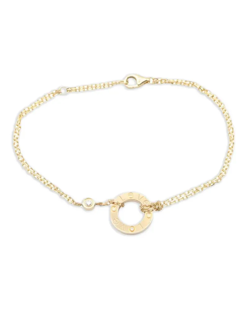 Cartier 2010s 18K yellow gold Love Circle diamond bracelet Gold