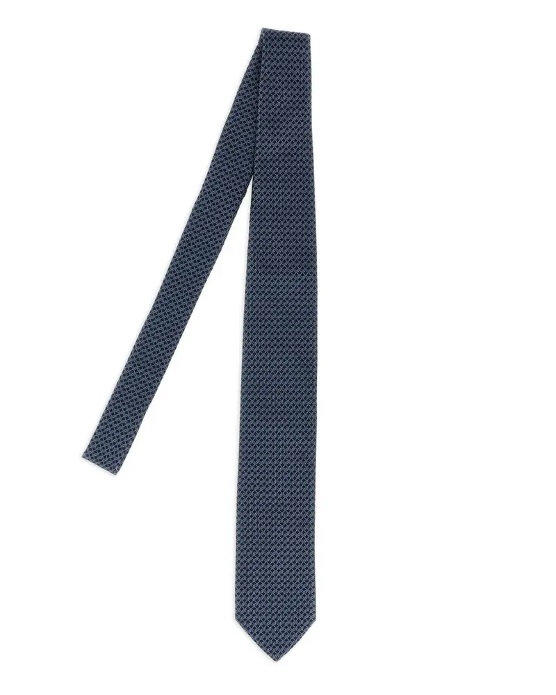 Pal Zileri Krawatte mit Jacquardmuster - Blau Blau