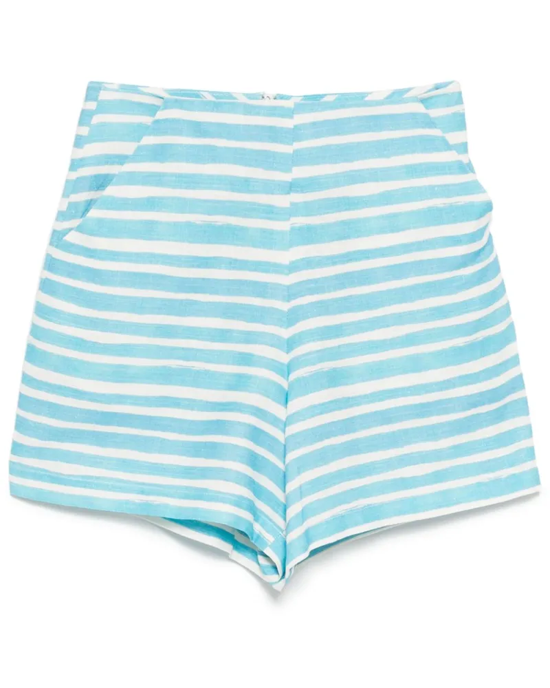 Bambah Gestreifte Olivia Shorts - Blau Blau