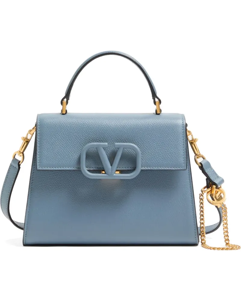 Valentino Garavani small Vsling grainy calfskin handbag - Blau Blau