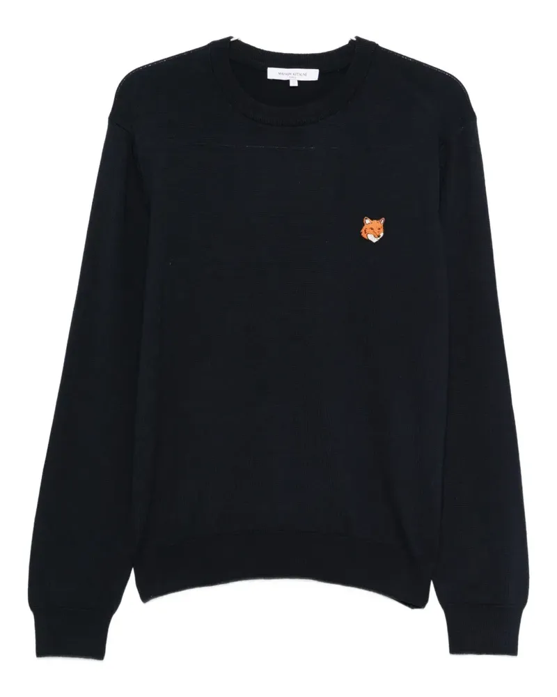 Kitsuné Fox Head sweater - Schwarz Schwarz