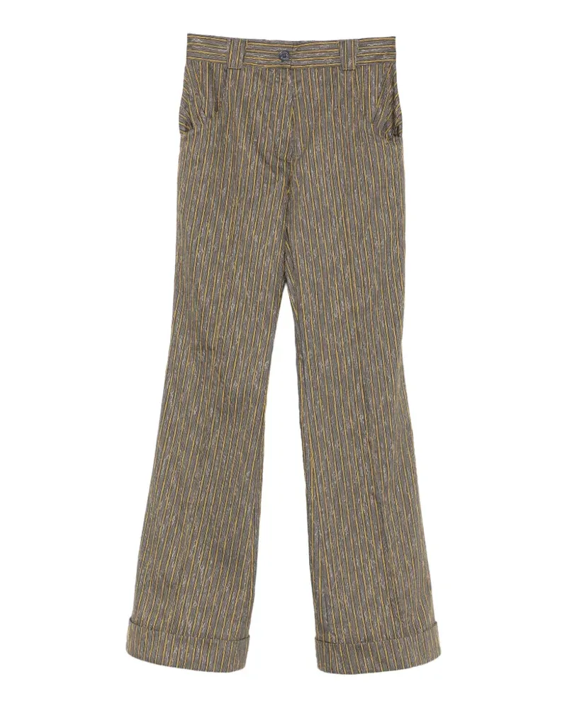 KIKO KOSTADINOV Tunin striped flared trousers - Grau Grau