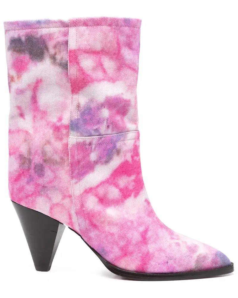 Isabel Marant Stiefel mit Batik-Print - Rosa Rosa