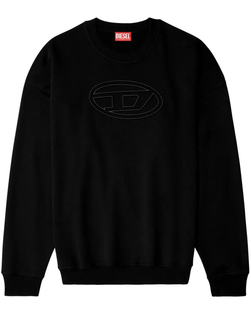 Diesel S-Mart-Bigoval Sweatshirt - Schwarz Schwarz