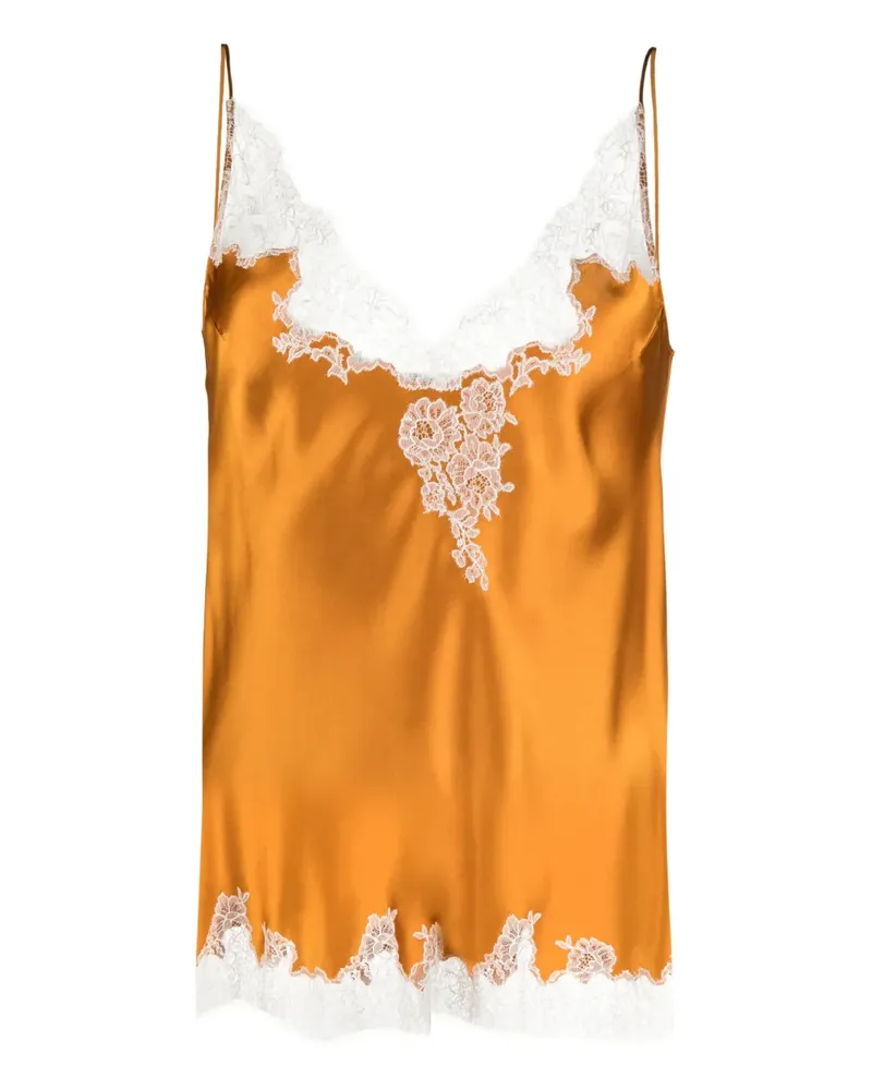 Carine Gilson Calais-Caudry Top - Orange Orange