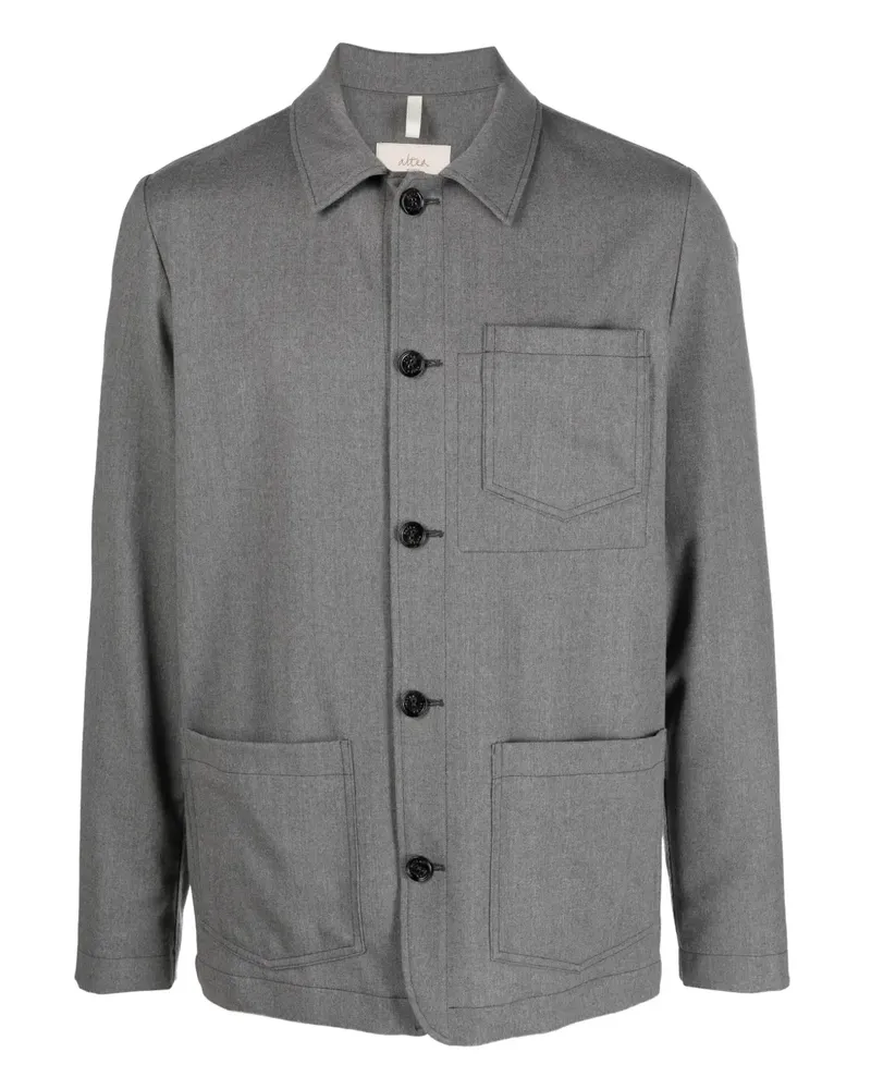 Altea Hemdjacke mit Knopfleiste - Grau Grau
