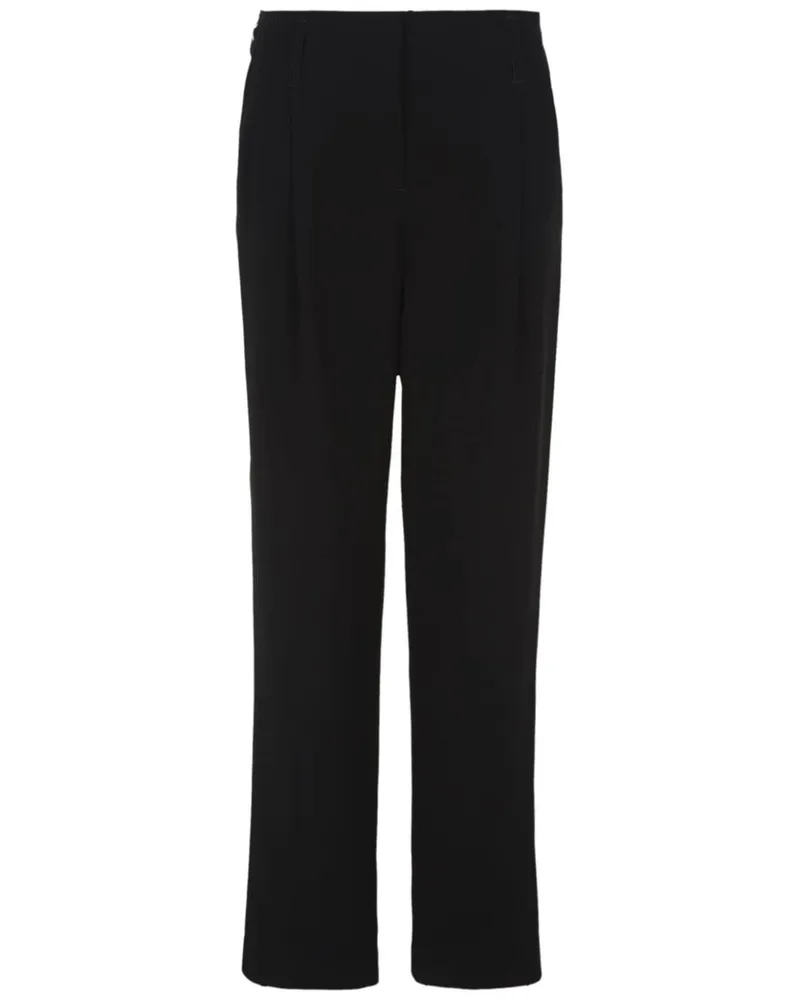 Giorgio Armani Hose mit geradem Bein - Schwarz Schwarz
