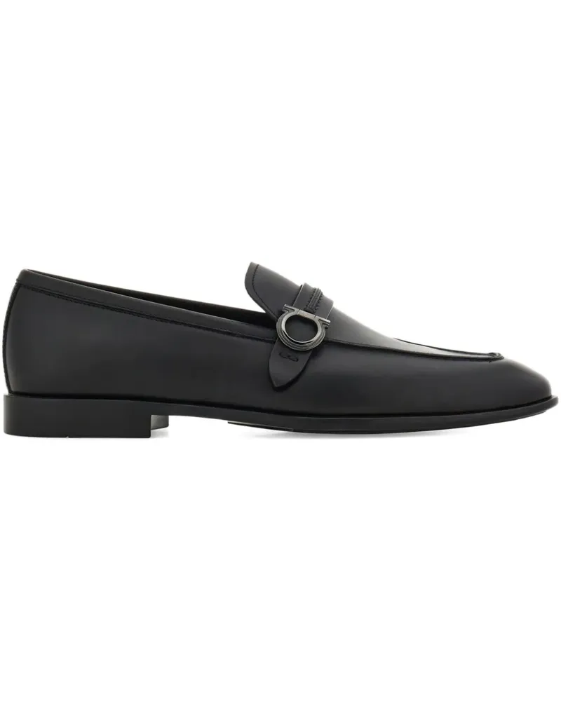 Ferragamo Loafer mit Gancini-Spange - Schwarz Schwarz