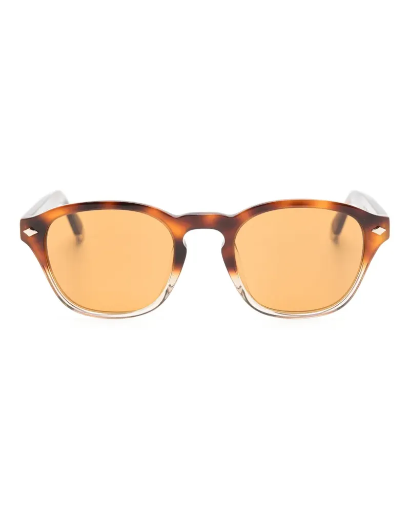Brunello Cucinelli Runde Sonnenbrille in Schildpattoptik - Braun Braun