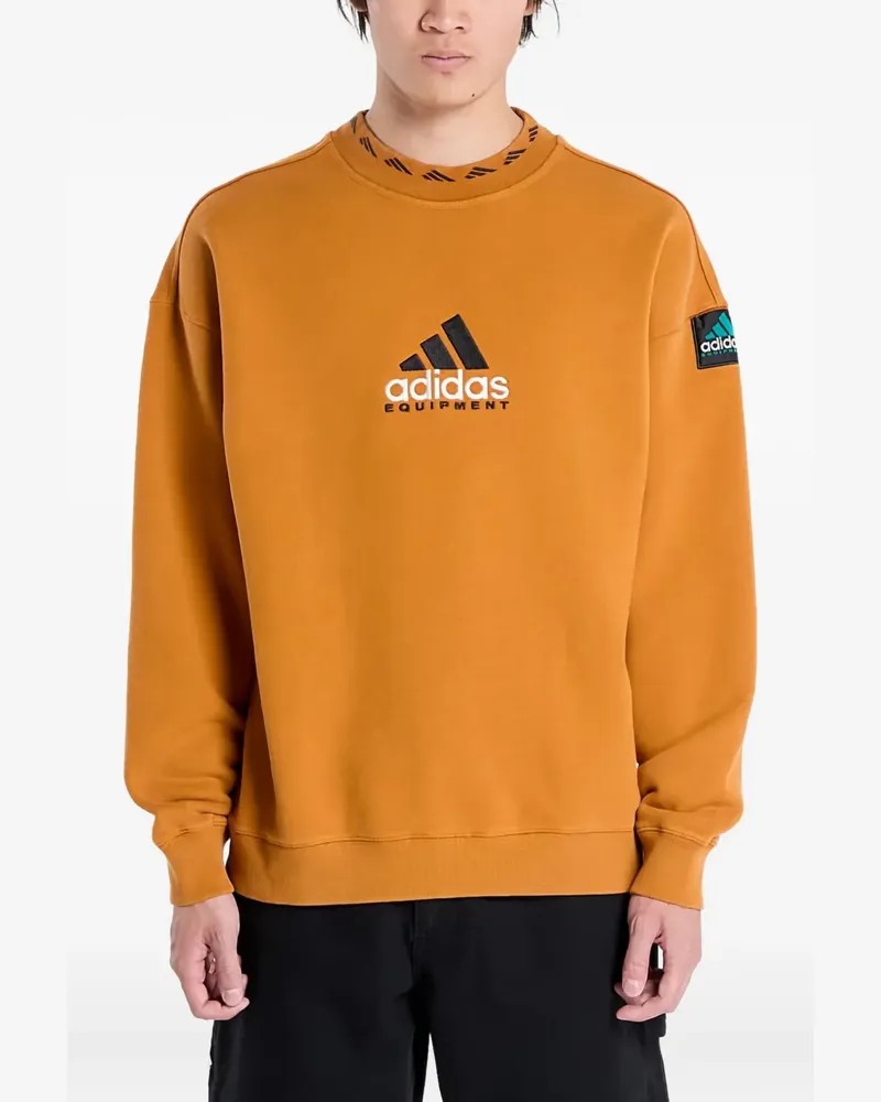 adidas EQT logo-detail crew-neck sweatshirt - Orange Orange