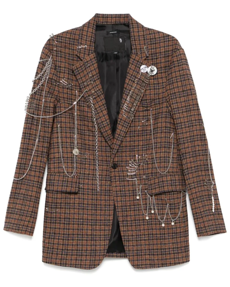 R13 Pincushion Blazer - Braun Braun
