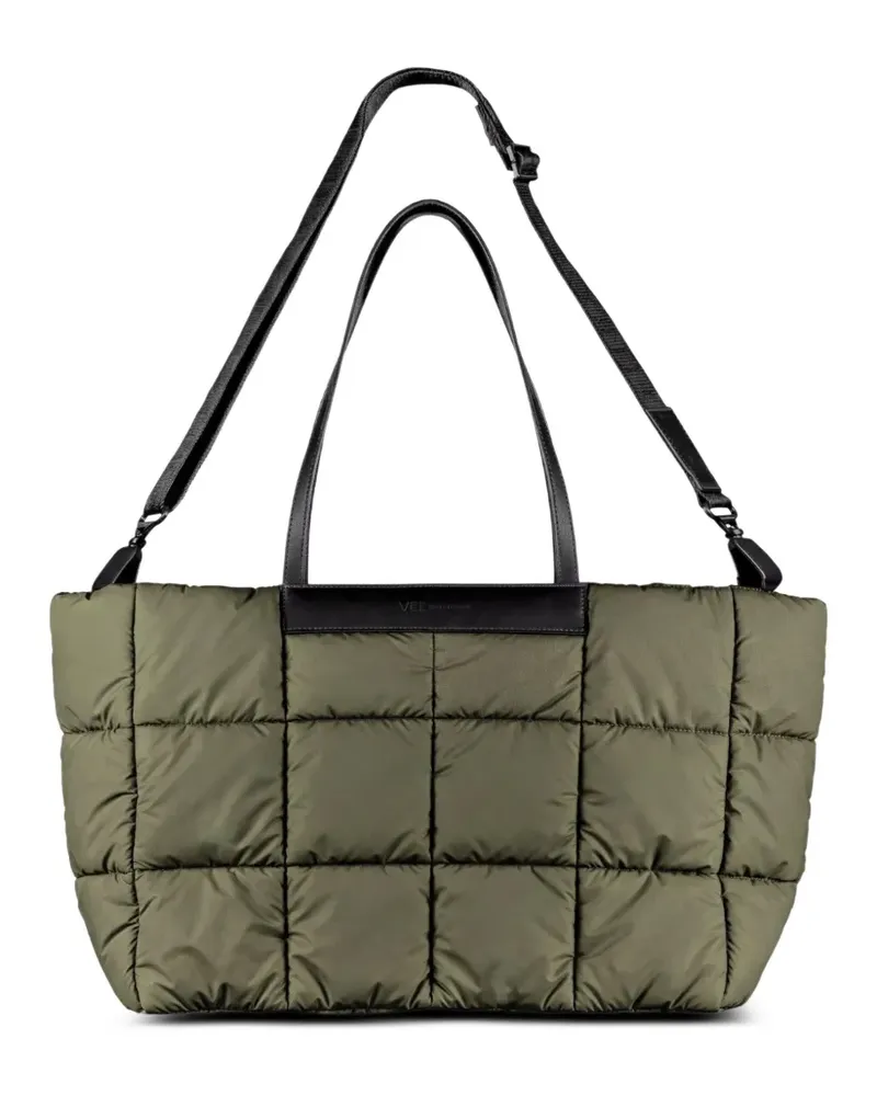 VeeCollective Gesteppte Porter Marche Tote Bag - Grün Grün