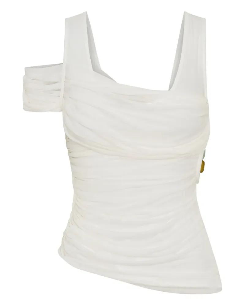 Christopher Esber Drapiertes Beach Glass Tanktop - Weiß Weiß