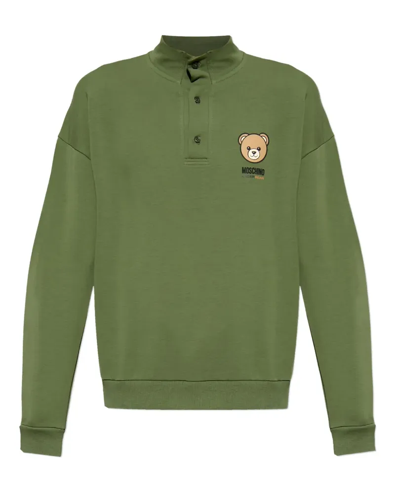 Moschino Poloshirt mit Teddy-Print - Grün Grün