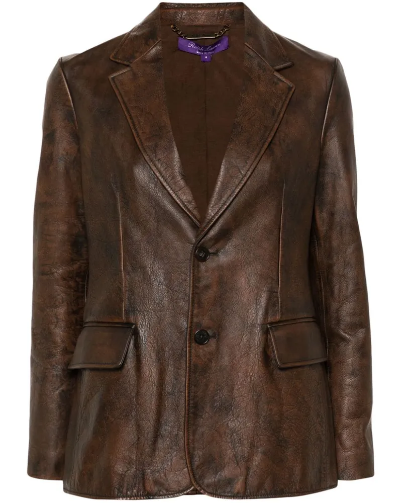 Ralph Lauren Tomasso Blazer aus Leder - Braun Braun
