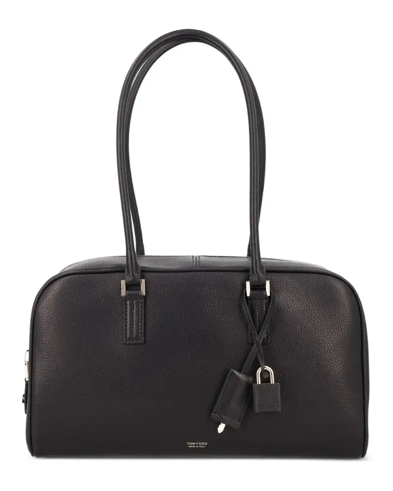 Tom Ford padlock leather tote bag - Schwarz Schwarz