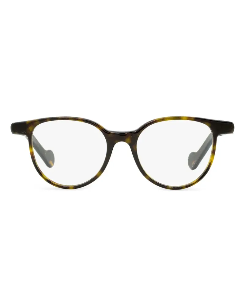 Moncler Brille mit ovalem Gestell - Braun Braun