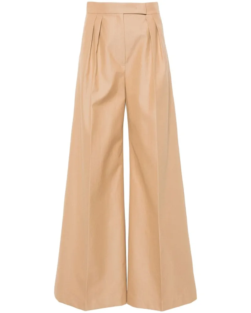 Max Mara Palazzohose mit Falten - Nude Nude