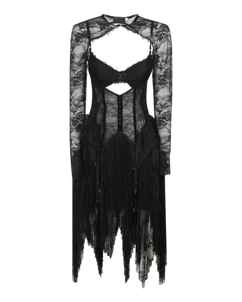Zimmermann Valiant Lingerie lace-panelled mini dress - Schwarz Schwarz