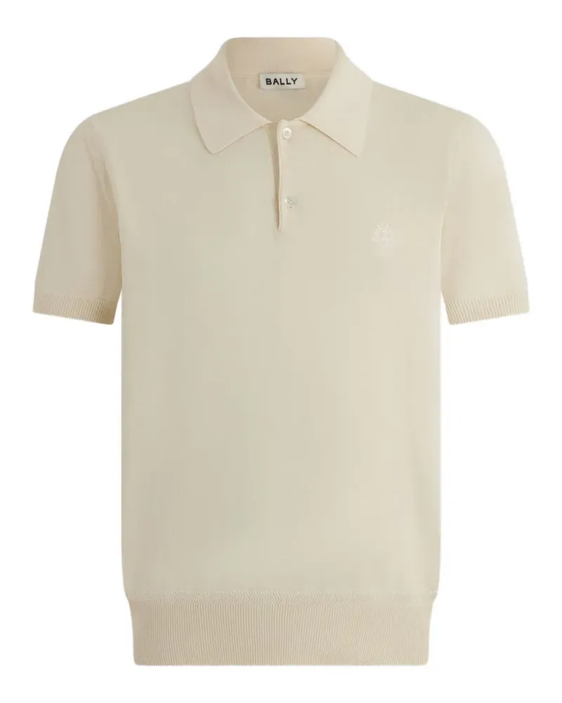 Bally embroidered-logo polo shirt - Nude Nude