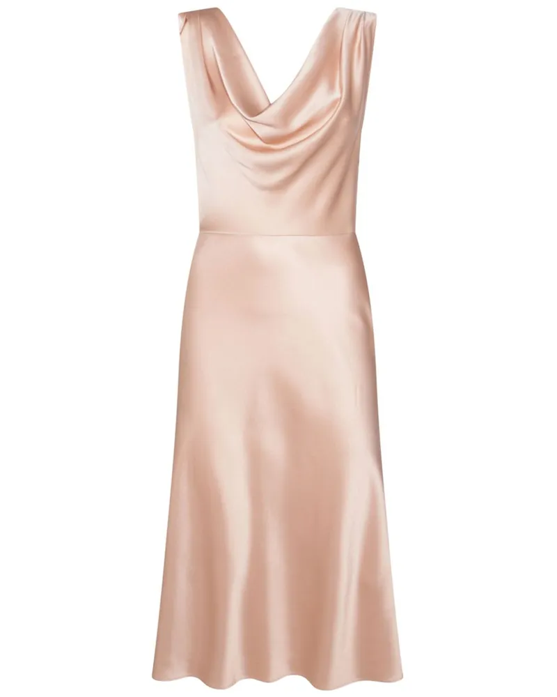 Blumarine Midikleid aus Satin - Rosa Rosa