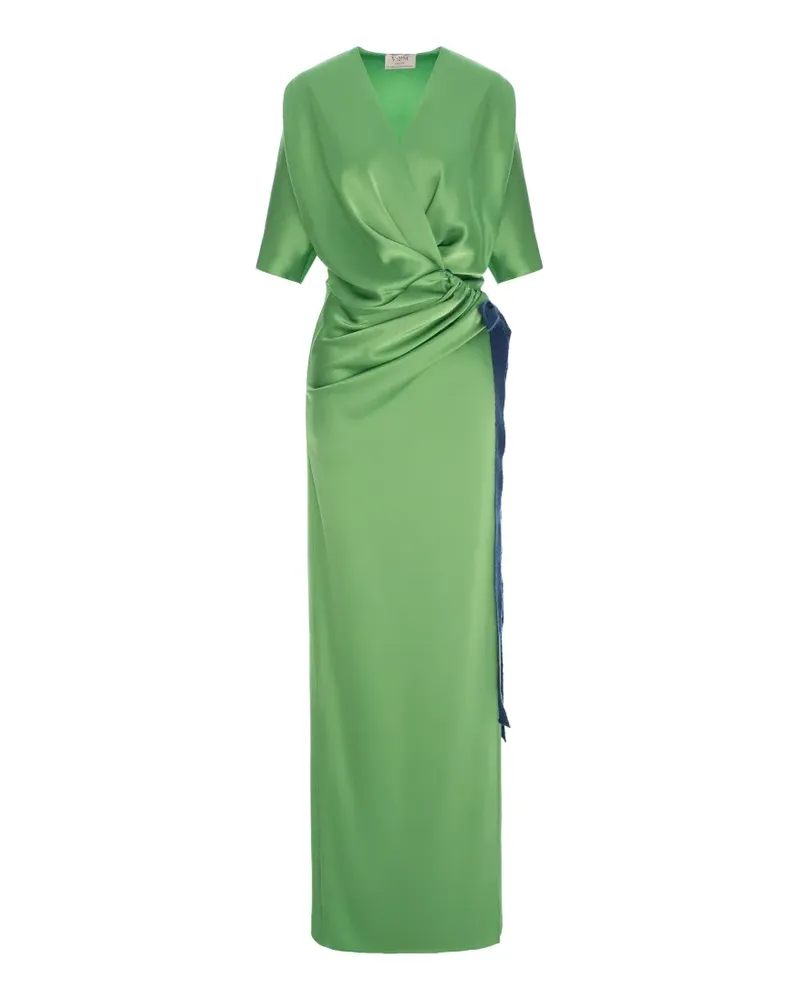 V:PM ATELIER Samantha draped maxi dress - Grün Grün
