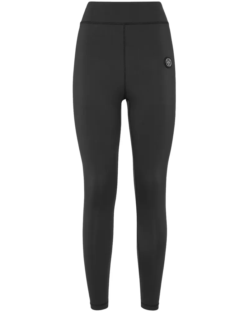 Philipp Plein Leggings mit hohem Bund - Schwarz Schwarz