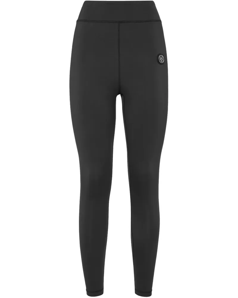 Philipp Plein Leggings mit hohem Bund - Schwarz Schwarz