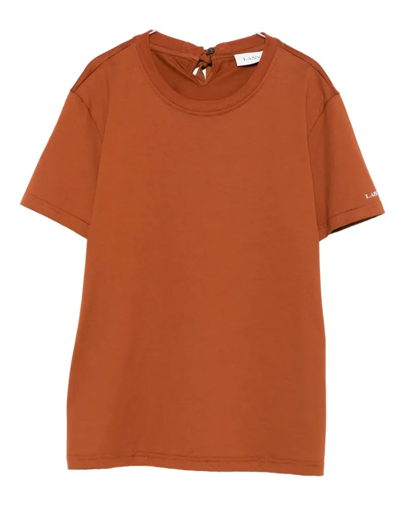 Lanvin tie-detail top - Orange Orange