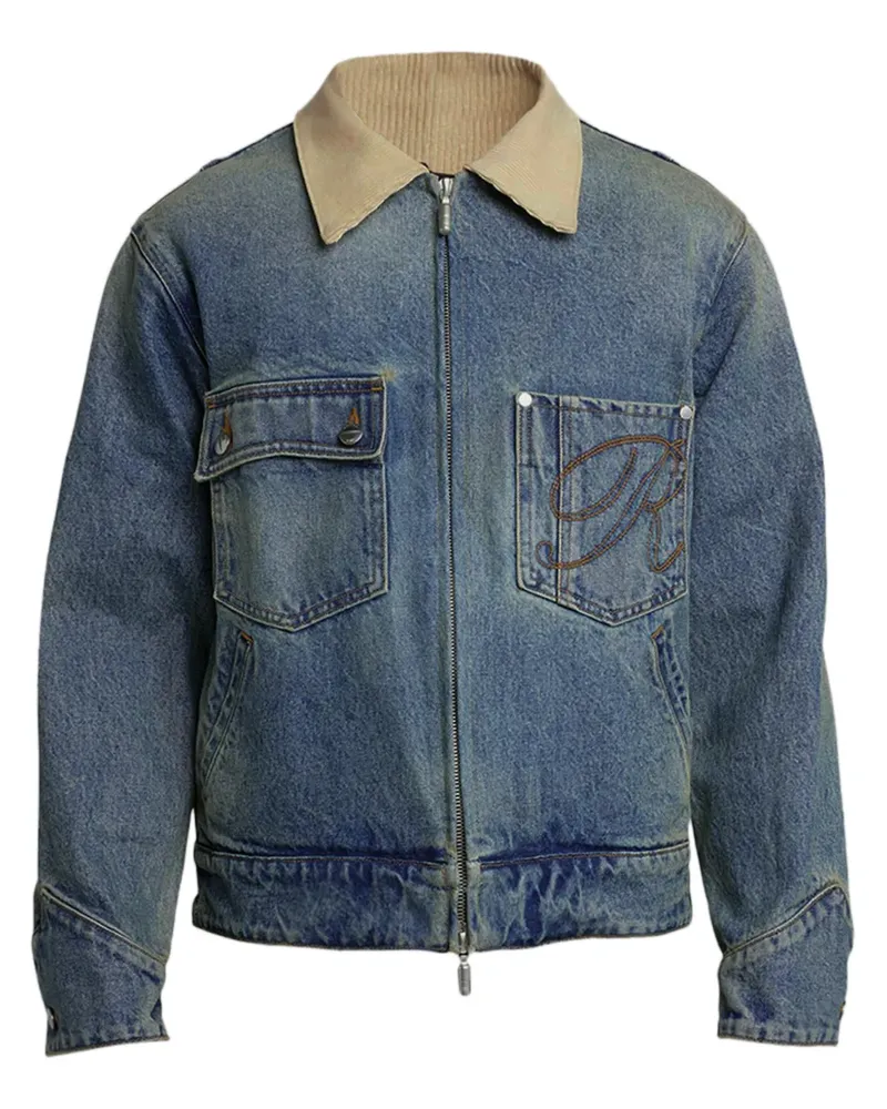 RHUDE Jeansjacke im Western-Style - Blau Blau