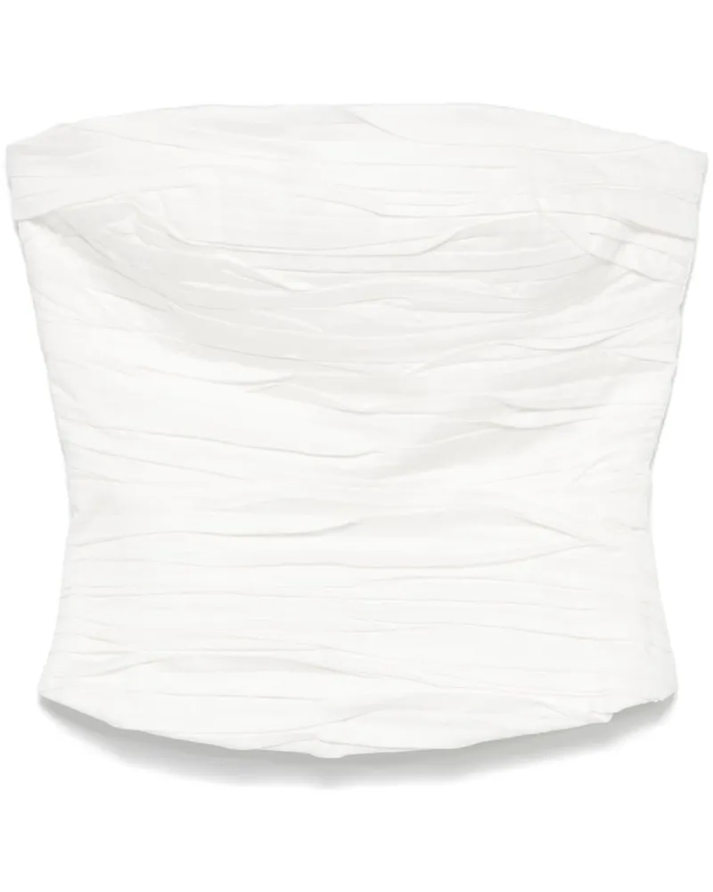 Aje. Sunbeam Bustier - Weiß Weiß