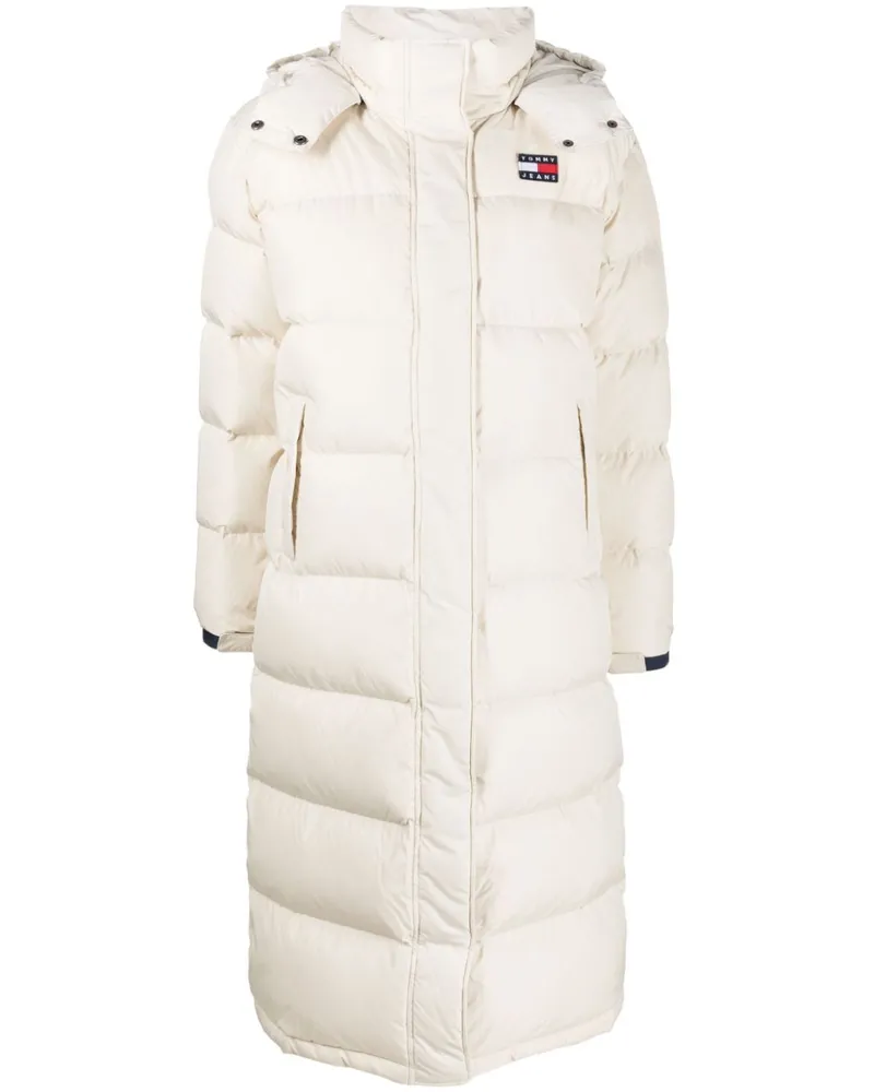 Tommy Hilfiger Gesteppter Kapuzenparka mit Logo-Patch - Nude Nude