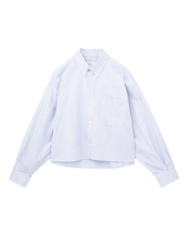 A.P.C. Gestreiftes Cropped-Hemd - Blau Blau