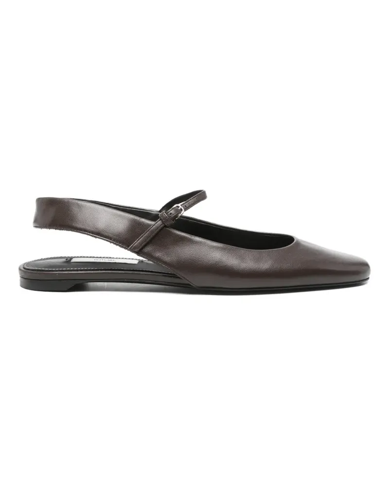 Totême strap ballet flats - Braun Braun