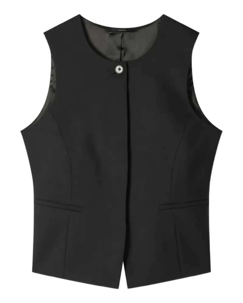 Paul Smith Asymmetrische Weste - Schwarz Schwarz