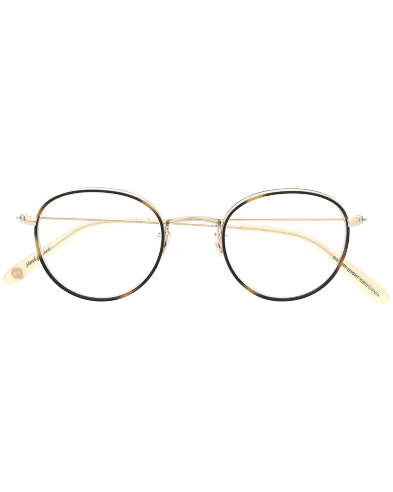 Garrett Leight Runde Oversized-Brille - Gold Gold