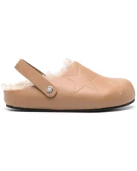 Stella McCartney Slipper mit Sternstickerei Nude