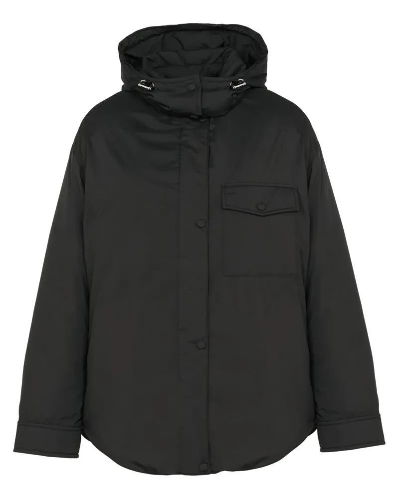 Yves Salomon Hemdjacke mit Daunendetail - Schwarz Schwarz