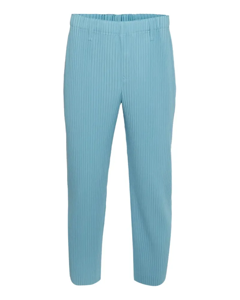 Issey Miyake pleated straight-leg trousers - Blau Blau