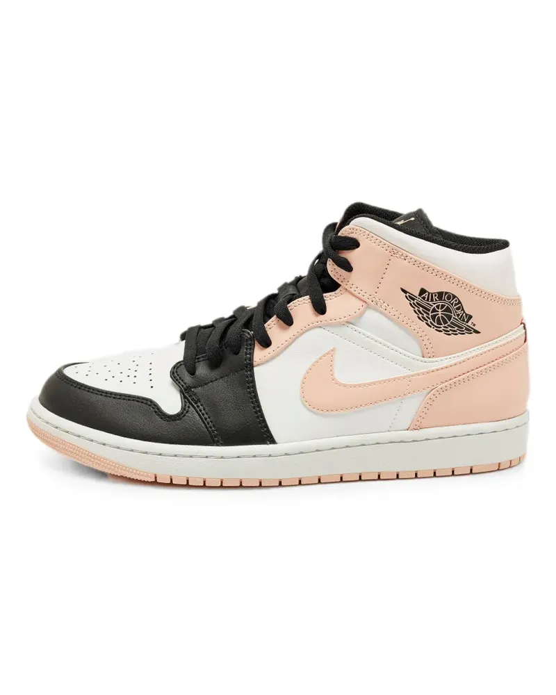Jordan Air  1 Mid Sneakers - Weiß Weiß