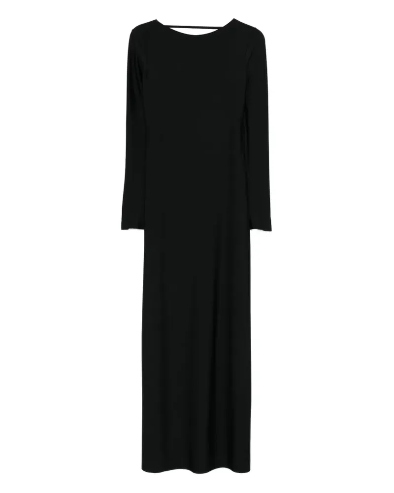 Nuè Sabrine long-sleeve maxi dress - Schwarz Schwarz