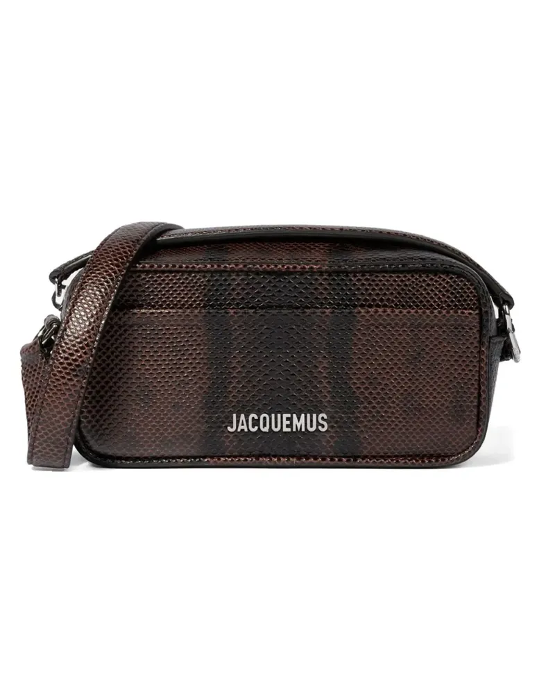 Jacquemus The Baneto Schultertasche mit Schlangen-Effekt - Braun Braun