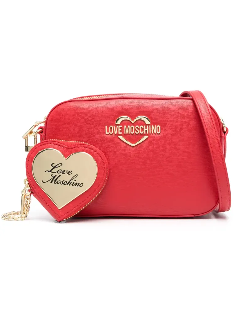 Moschino Umhängetasche mit Logo - Rot Rot