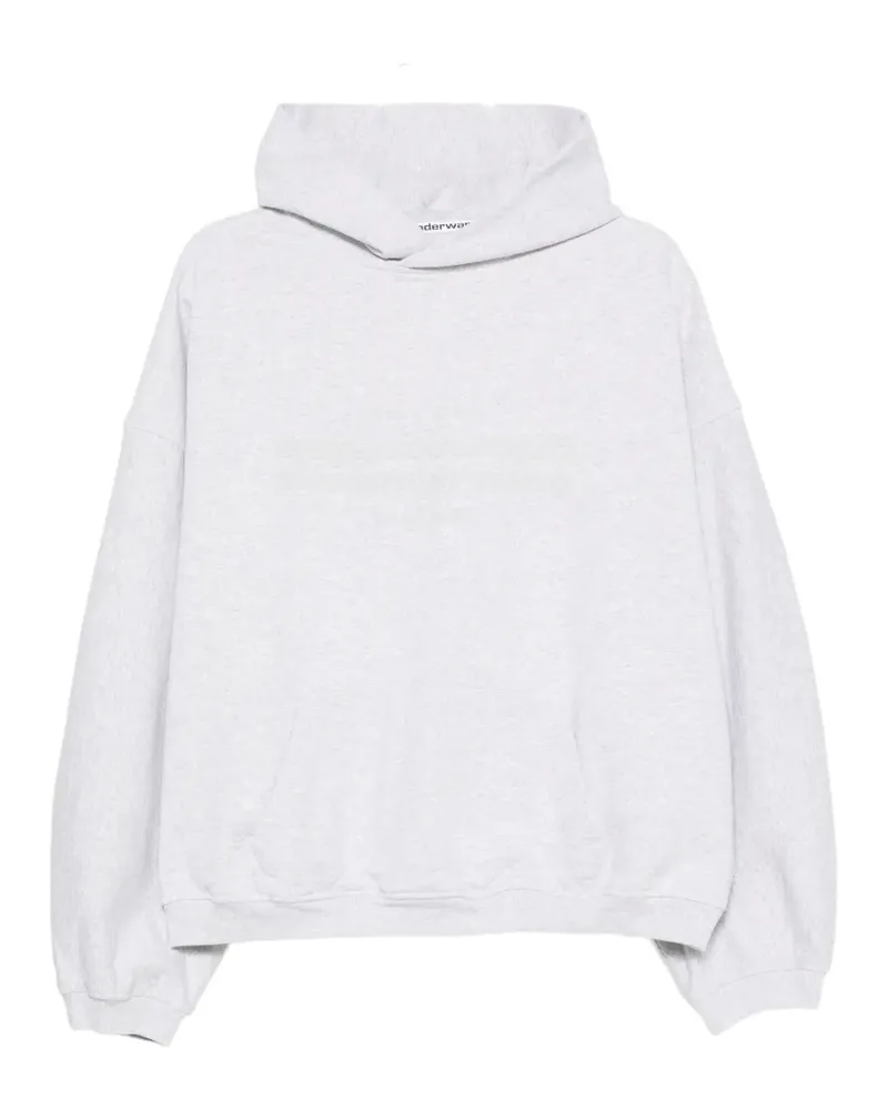 Alexander Wang logo-print oversized hoodie - Grau Grau