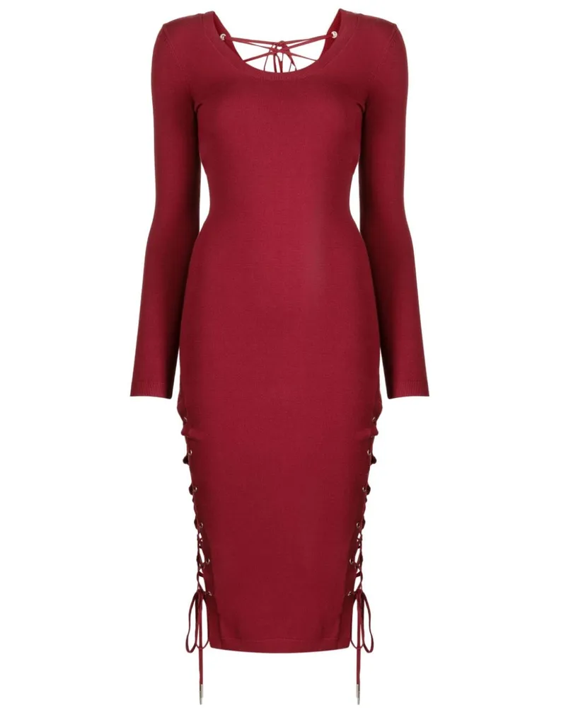 Fleur Du Mal Figurnahes Midikleid Rot