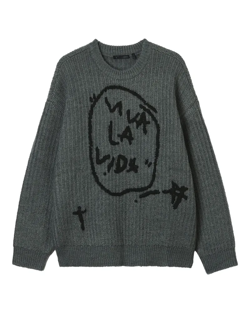 FIVE CM Gerippter Pullover - Grau Grau