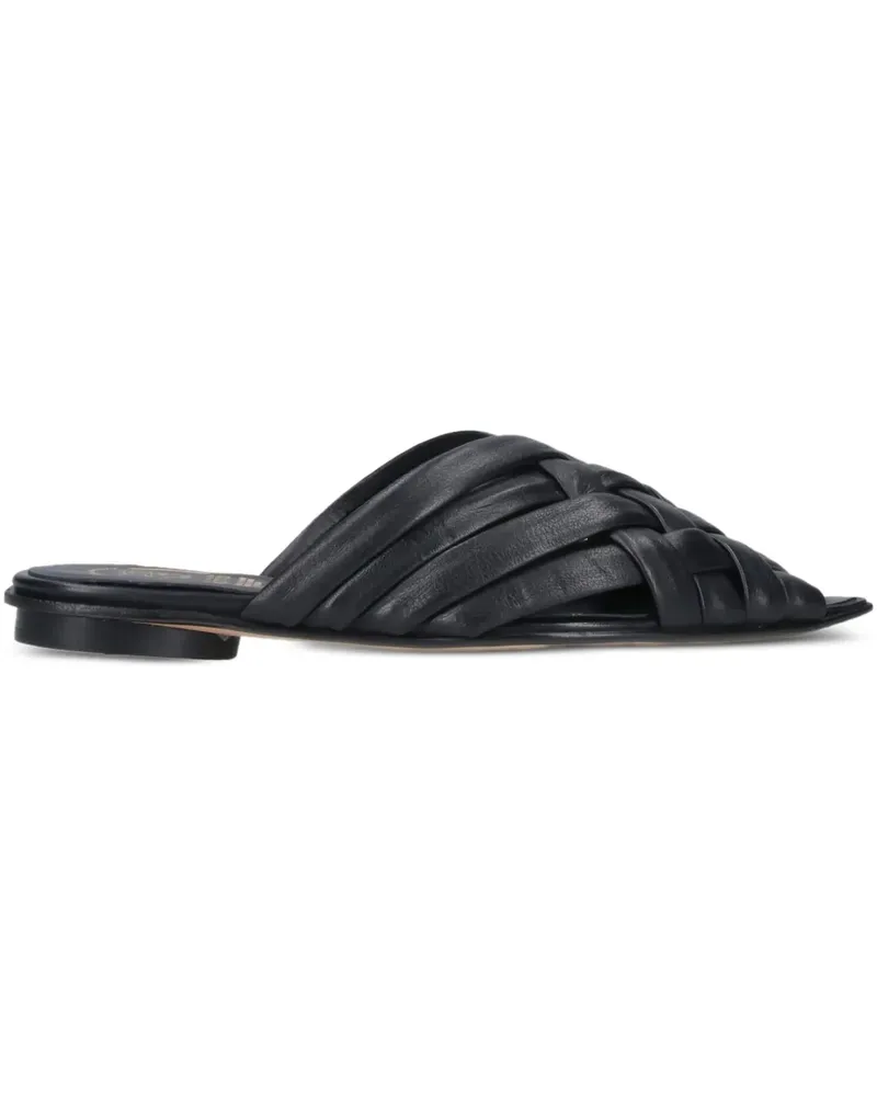 Alexander Hotto Sandalen aus Leder - Schwarz Schwarz
