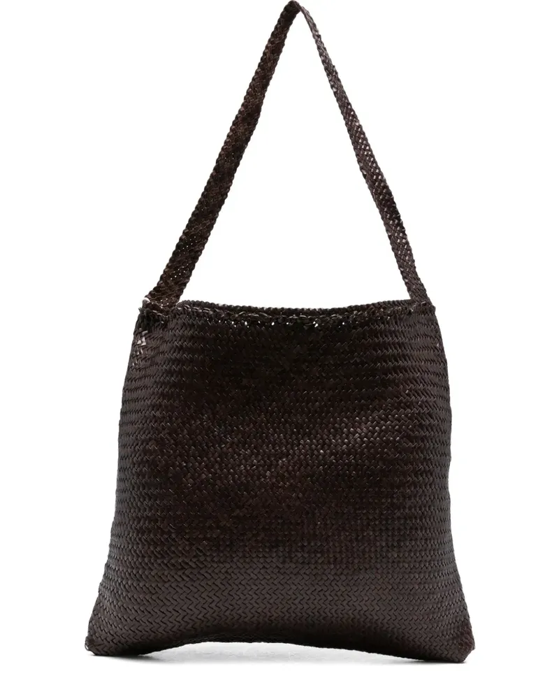 Dragon Diffusion Gewebte Schultertasche - Braun Braun