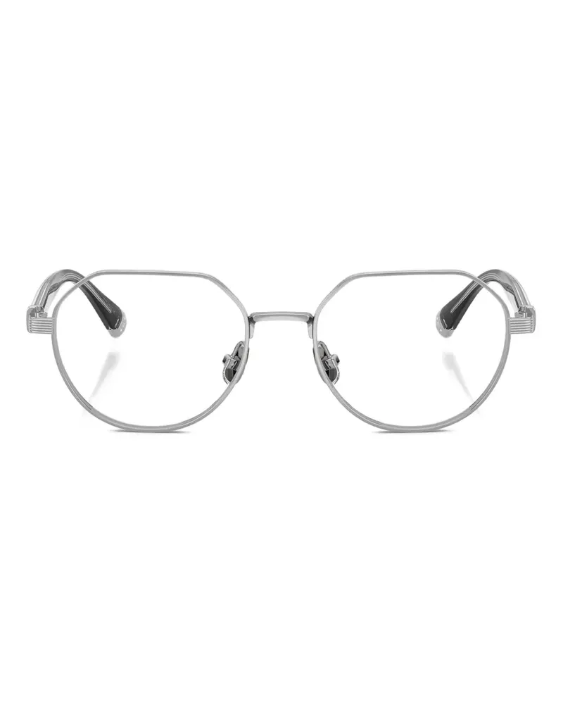 Brunello Cucinelli Brille mit geometrischem Gestell - Silber Silber