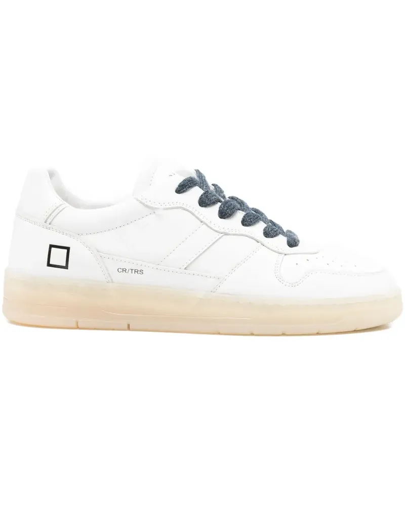 D.A.T.E. Sneakers mit Logo - Weiß Weiß